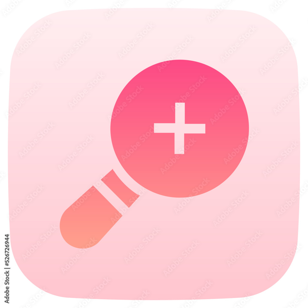 Fototapeta premium zoom in flat gradient icon