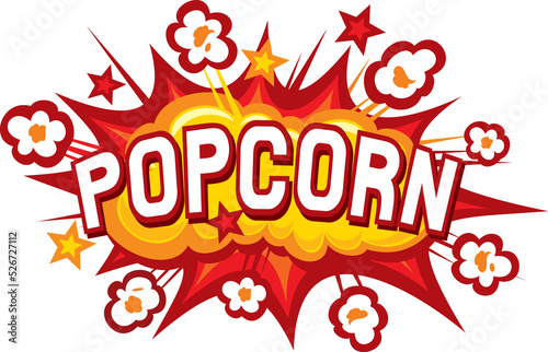 Popcorn design png illustration