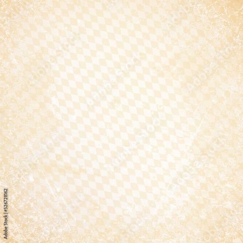 Quadrat Oktoberfest Retro Papier Diagonales Rautenmuster Beige