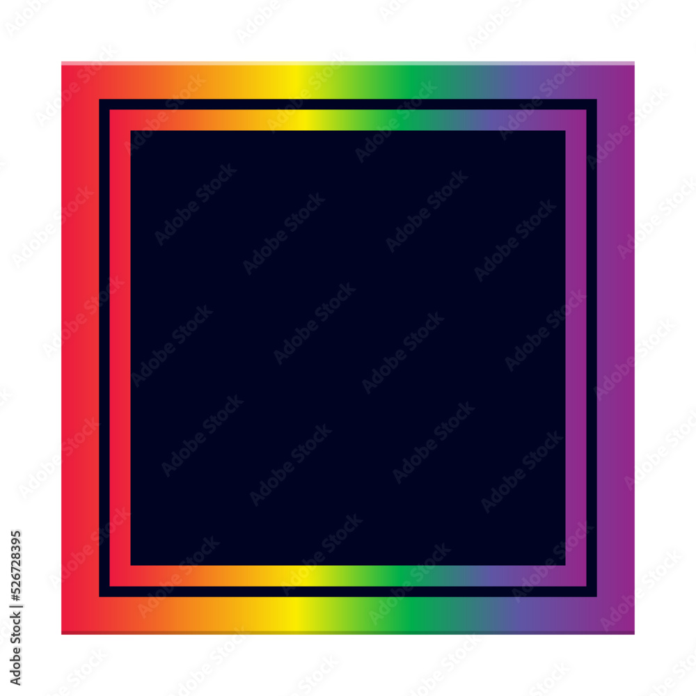 rainbow lgbt square frame rainbow lgbt square frame