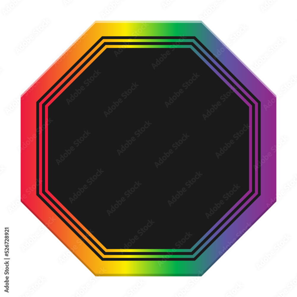 rainbow lgbt geometric frame rainbow lgbt geometric frame