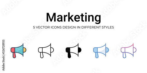 Marketing icon. Design from Business management collection. vector illustration