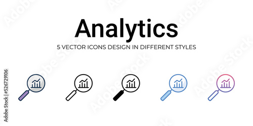 Analytics icon. Design from Business management collection. vector illustration