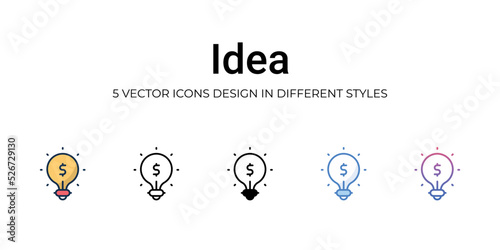 Idea icon. Design from Business management collection. vector illustration
