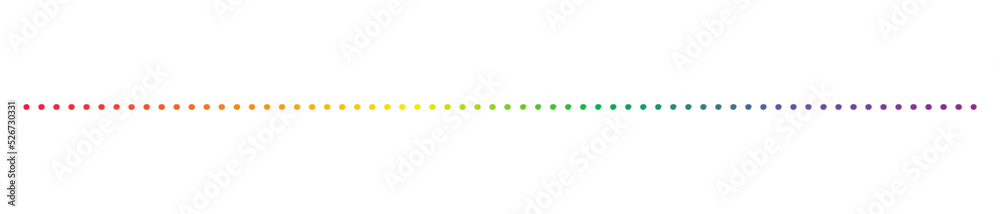 rainbow dotted line
