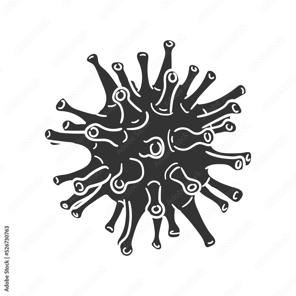 Virus Icon Silhouette Illustration Hospital Vector Graphic Pictogram virus-icon-silhouette-illustration-hospital-vector-graphic-pictogram