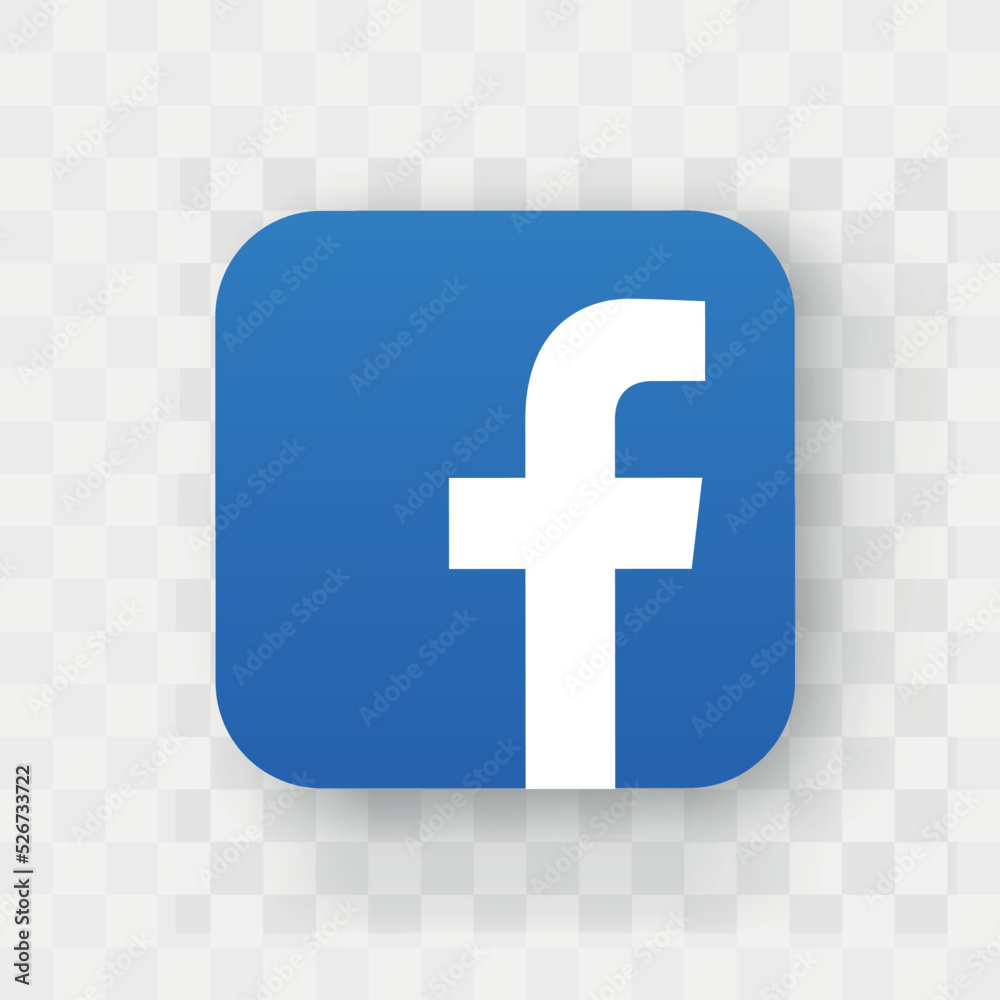 Vecteur Stock Facebook icon. Facebook logo. Facebook button. Facebook