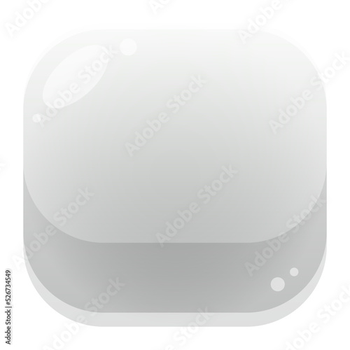 bright gradient square button
