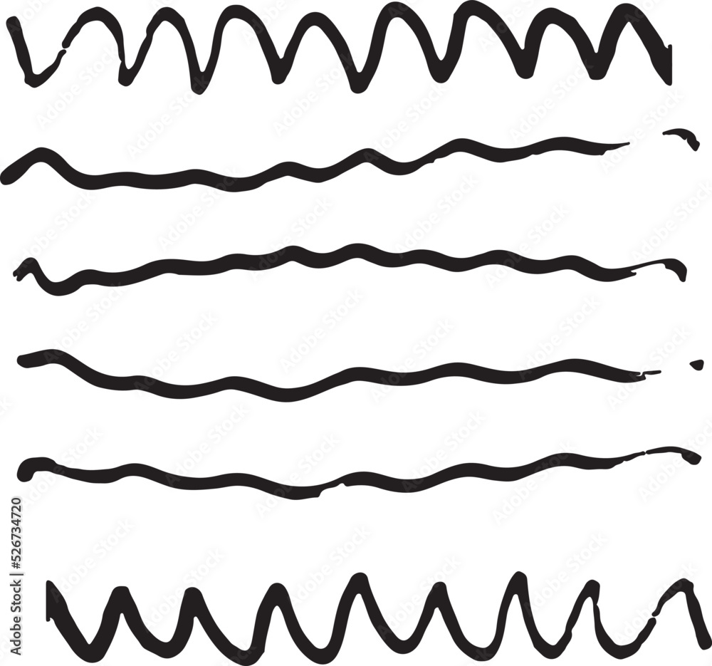 Brush stroke hand drawn marker Brush stroke hand drawn marker
