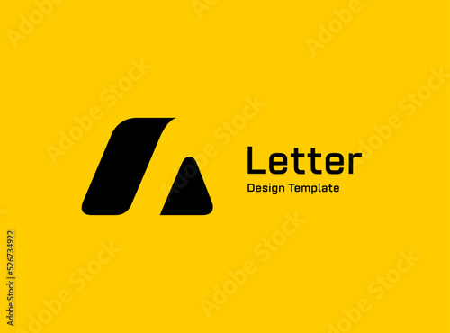 Letter A logo icon design template elements