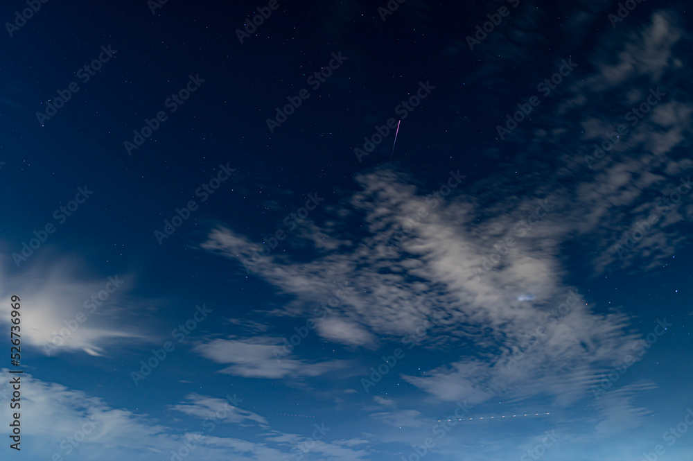 六甲山頂の星空と夜景