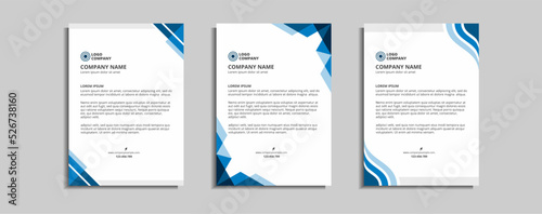 modern corporate letterhead template design