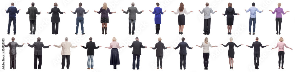 group of successful business people isolated on white group of successful business people isolated on white