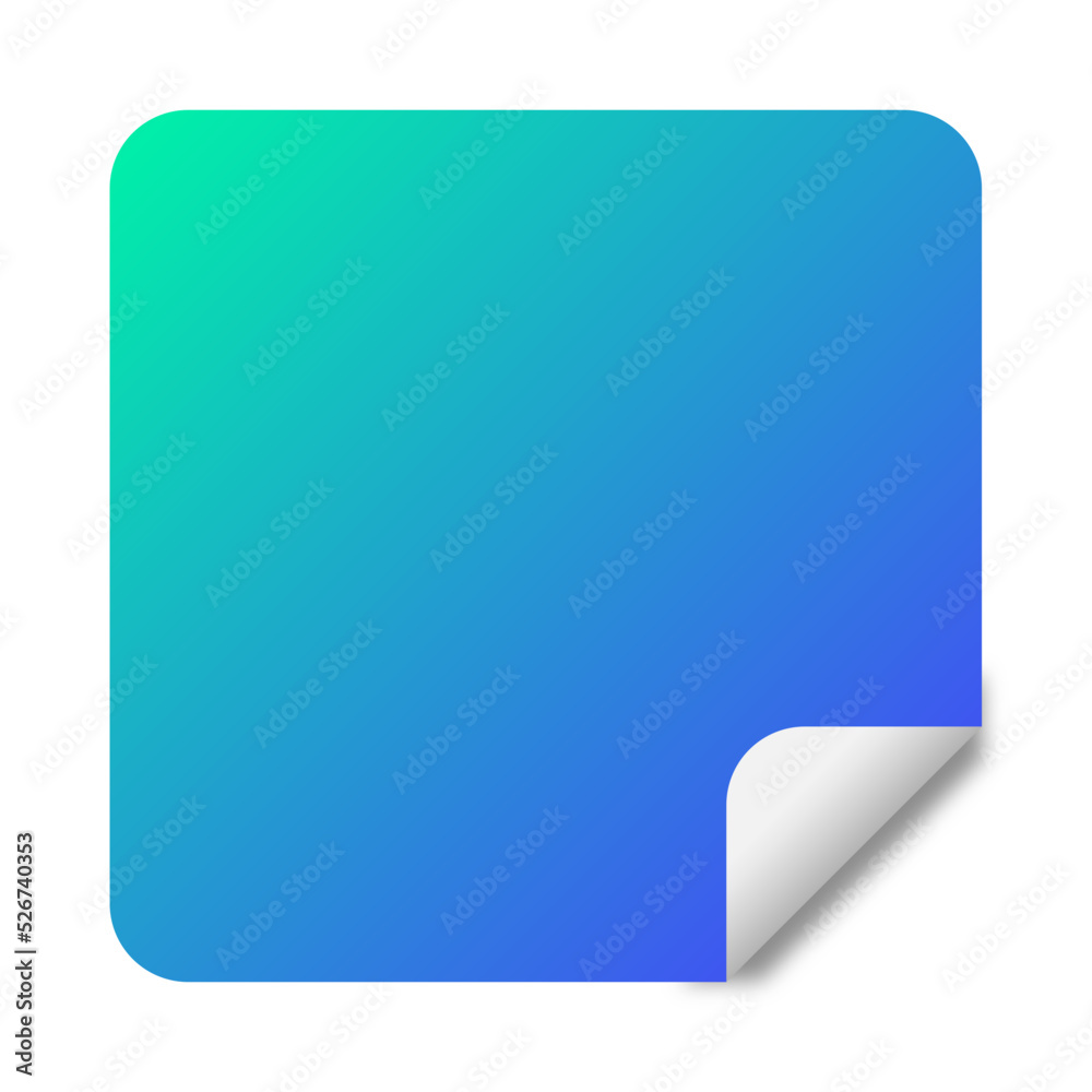 gradient square sticker background
