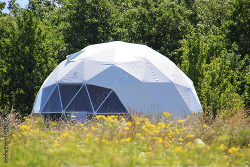tent in the grass