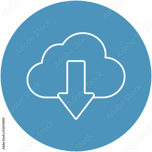 cloud Isolated Vector icon which can easily modify or edit