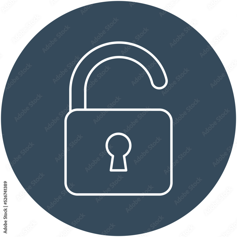 Unlock Isolated Vector icon which can easily modify or edit Unlock Isolated Vector icon which can easily modify or edit