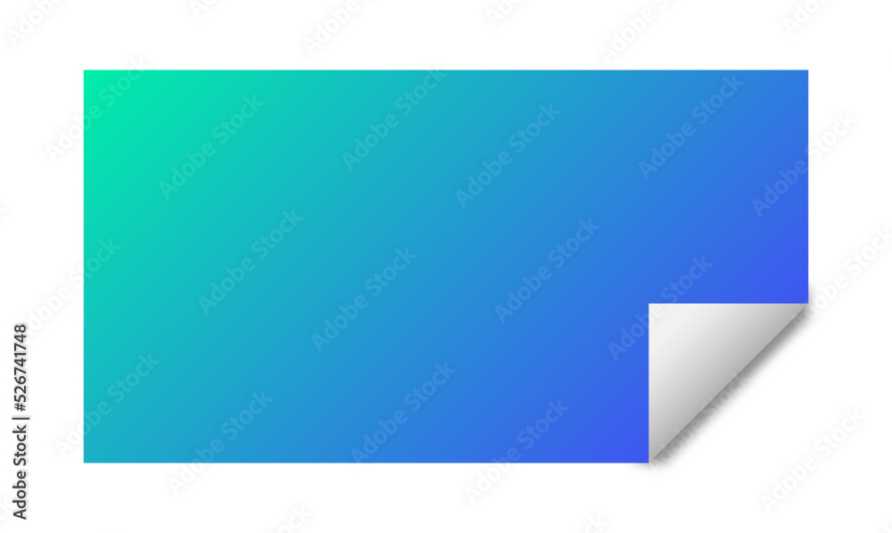 gradient rectangle sticker background
