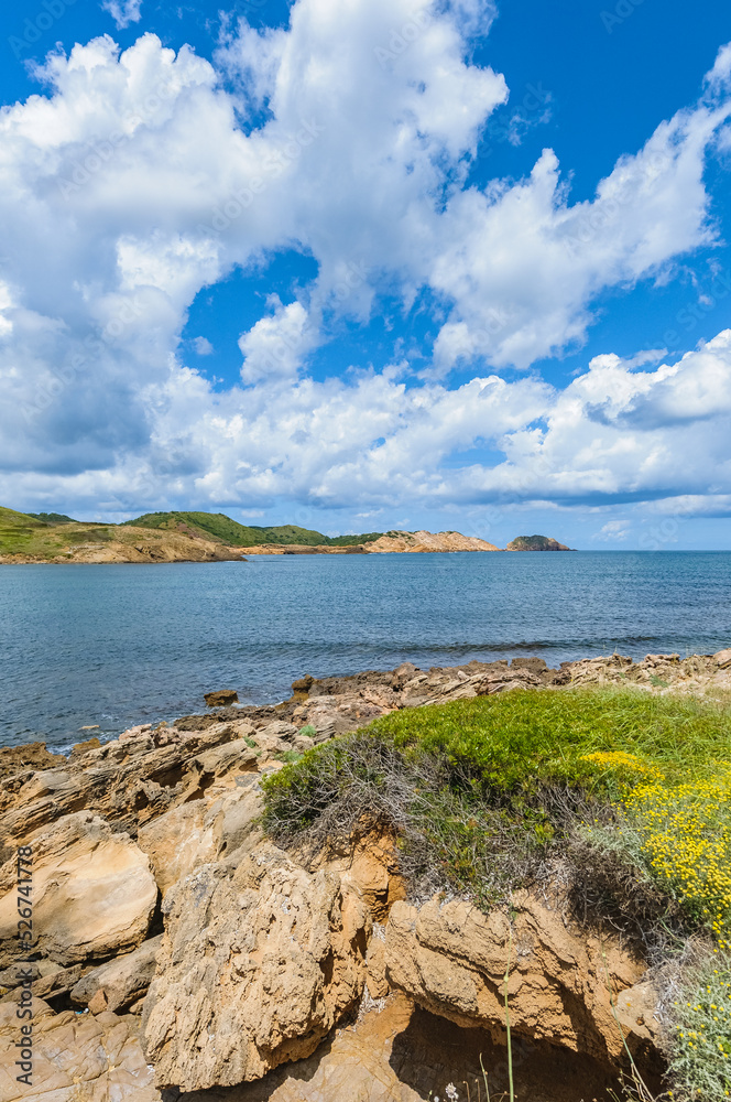 Binimel la Beach in Menorca, Spain.