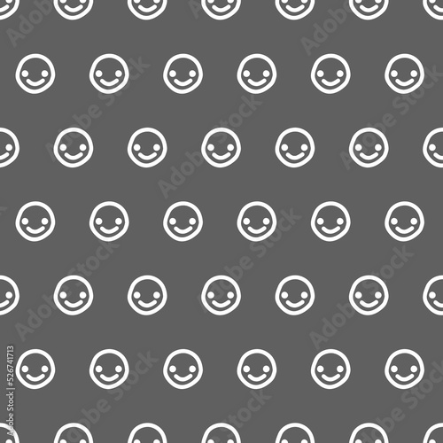 Vector. Geometric seamless pattern. Solid contour circles and dots connected to each other. Perforated background. Simple monochrome contrast pattern. Abstract pattern with simple geometric shapes.