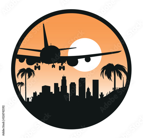 Los Angeles Airport skyline