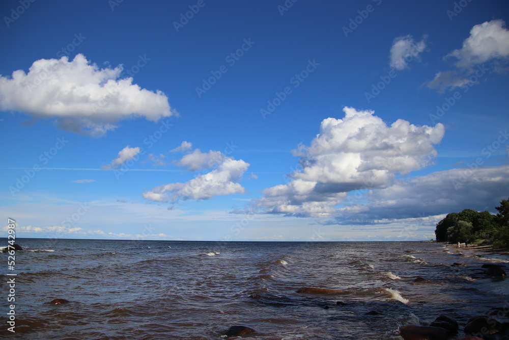 beach and clouds
