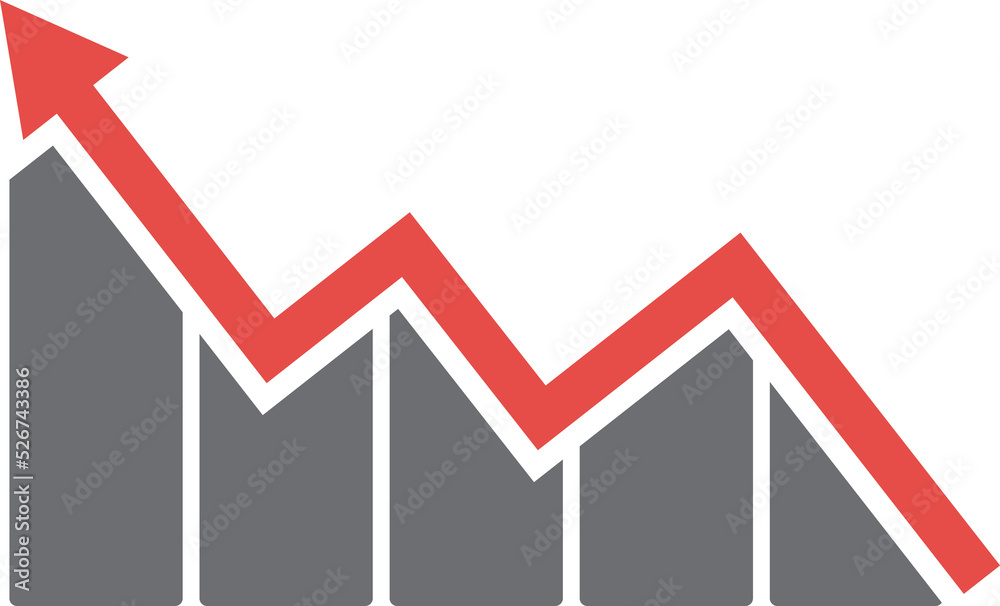 Fototapeta premium Graph Icon, Chart bar design
