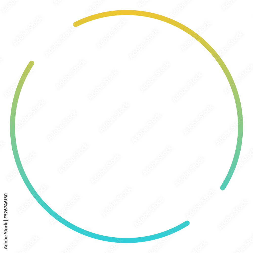 gradient broken round frame
