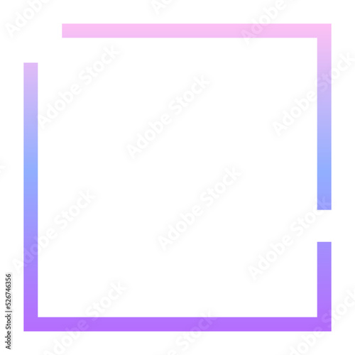 gradient broken square background
