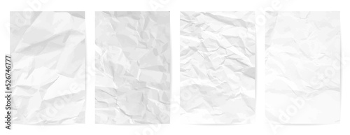 White сlean crumpled paper