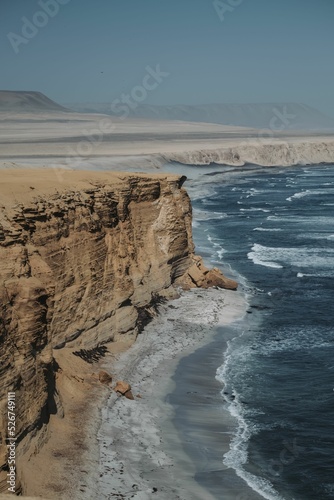 Quadro em tela Landscape view of the Ballestas Islands. El Chaco