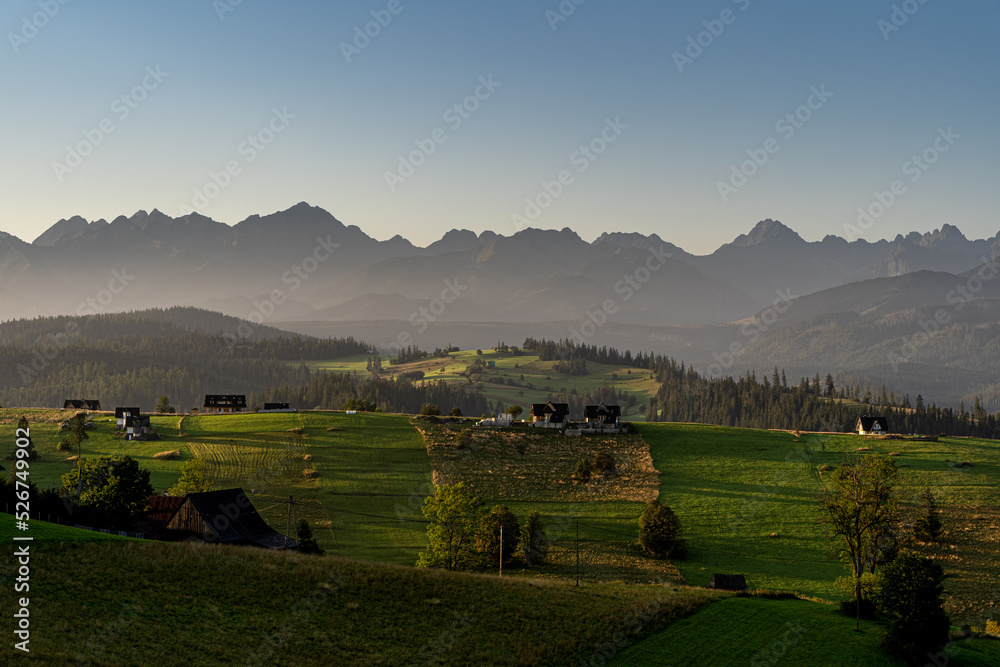 Obraz premium zachód słońca, wschód słońca, sunrise, sunset , góry, karpaty, tatry, pieniny