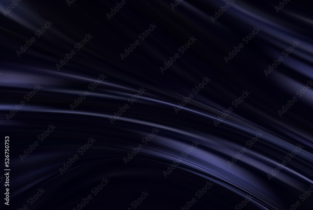 Fototapeta premium Blue wavy fabric. Abstract luxury background. Draped silky textile. Decoration for poster design, banner,poster,web design.