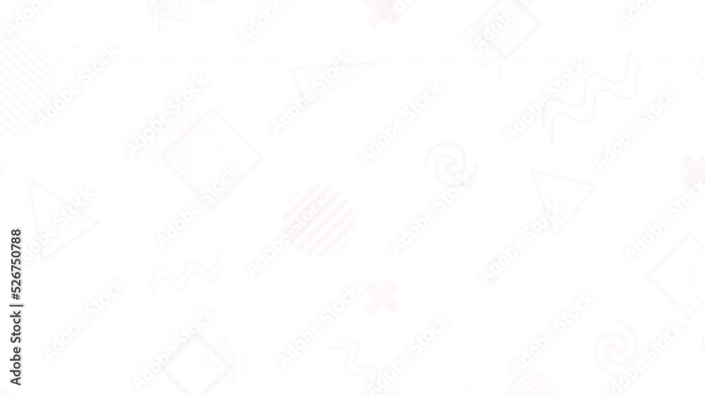 弾ける図形のモーショングラフィックス　
Apple ProRes 422 HQ MOV
図形 カラフル　背景　白色