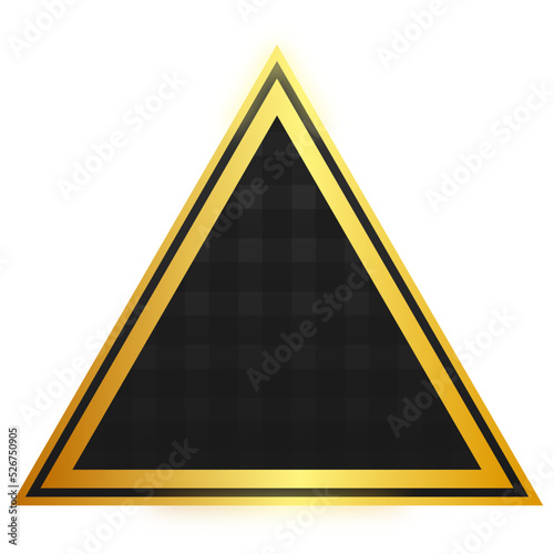 black triangle gold frame background

