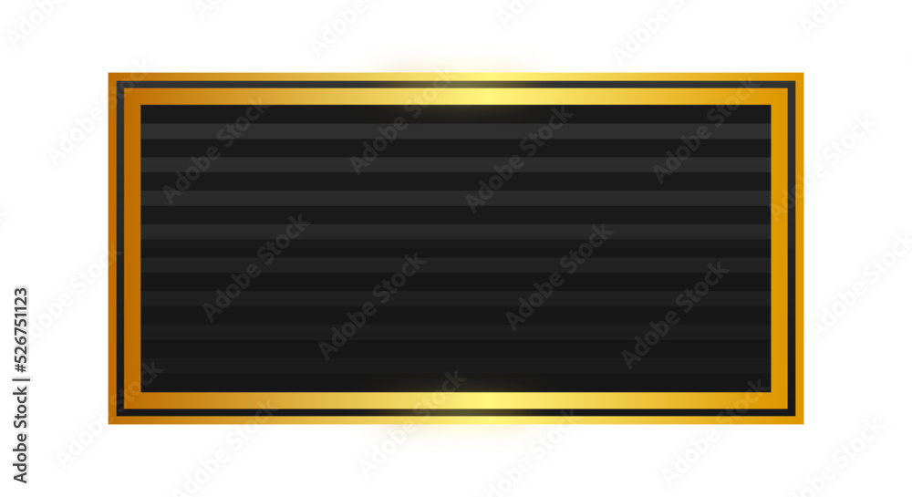 black rectangle gold frame background
