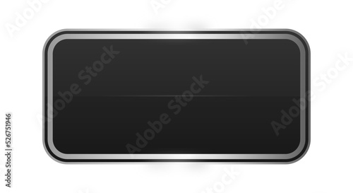 black rectangle silver frame background 
