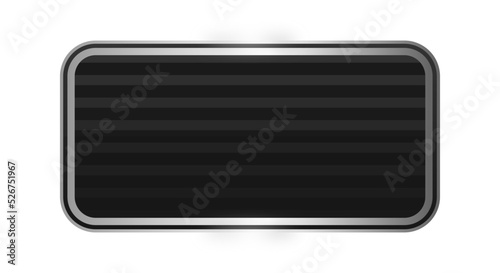 black rectangle silver frame background 
