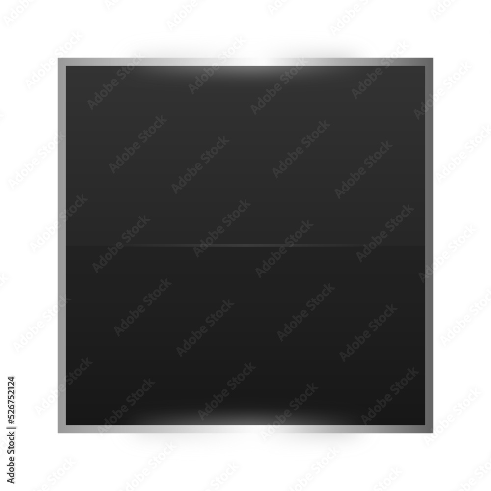 black square silver frame background
