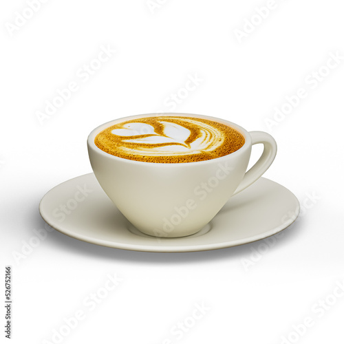 Wallpaper Mural Cold coffee mug icon isolated 3d render illustration Torontodigital.ca