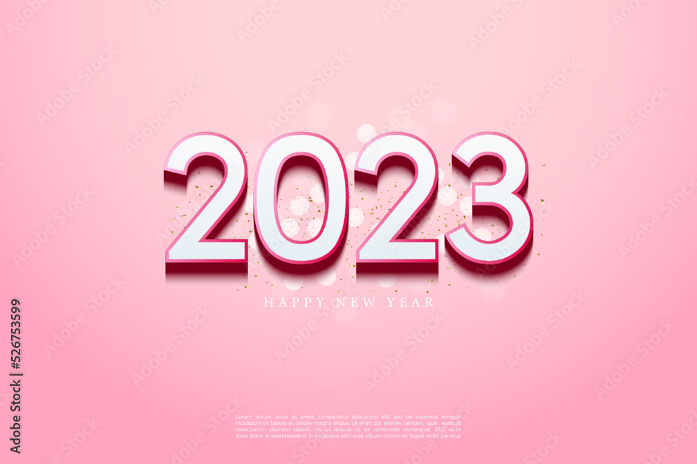 2023 happy new year background.