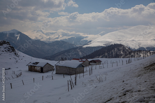 ski resort in winter