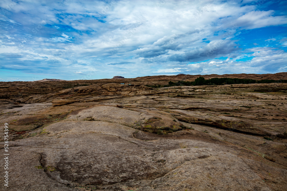 Fototapeta premium volcanic landscape in island country