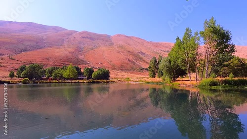 Oyoun Orghosh timelapse. Mountain and lake timelapse photo