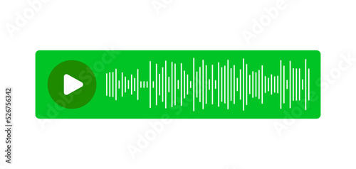 Paused and playing audio message
