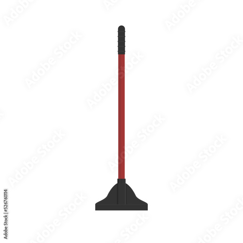 Manual earth rammer vector flat design editable. Earth rammer hand vector.
