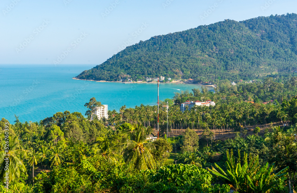 Top view of Khanon district Nakhon Si Thammarat, Thailand.