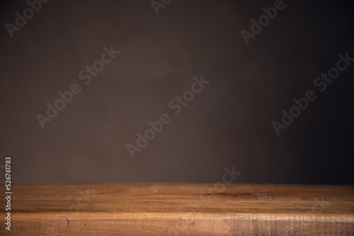 empty wooden table with vintage background