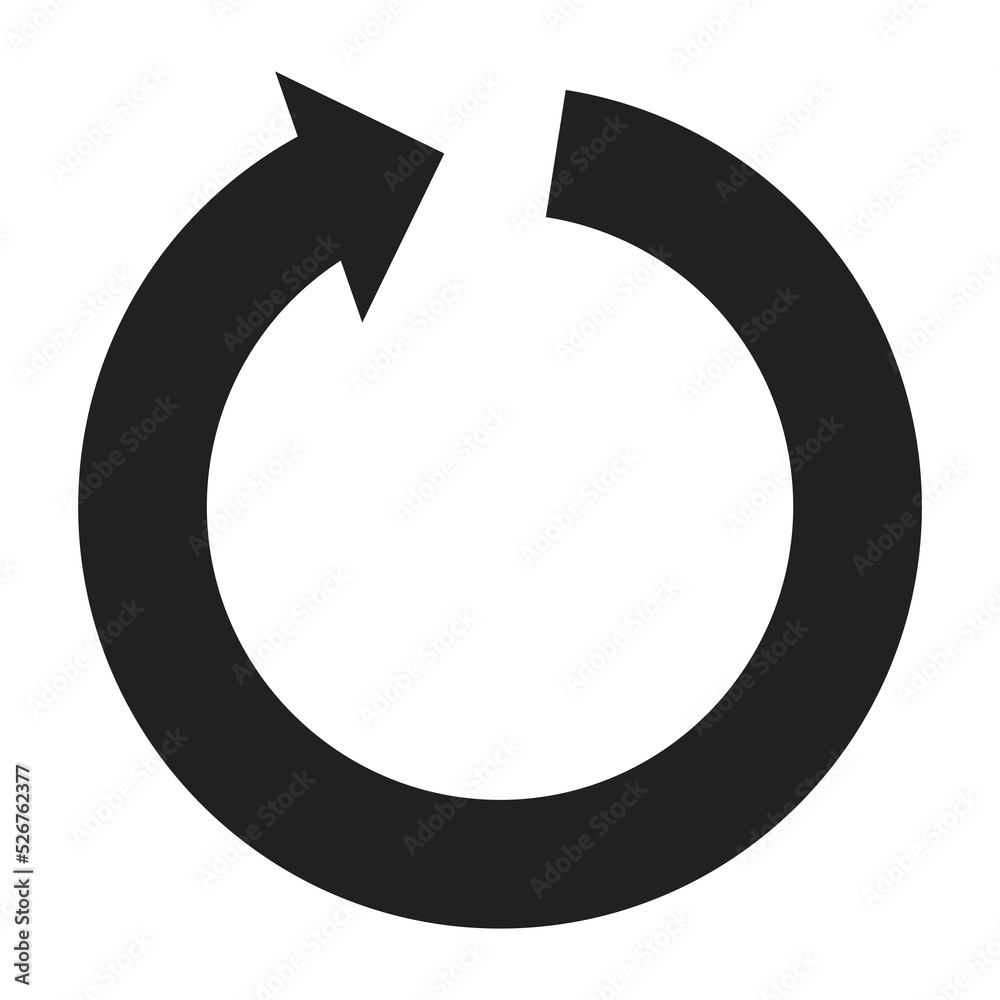 Recycle arrow icon.