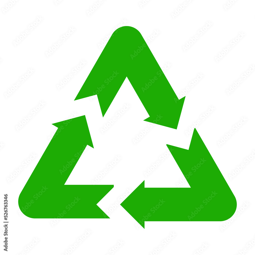 Recycle arrow icon. Recycle arrow icon.